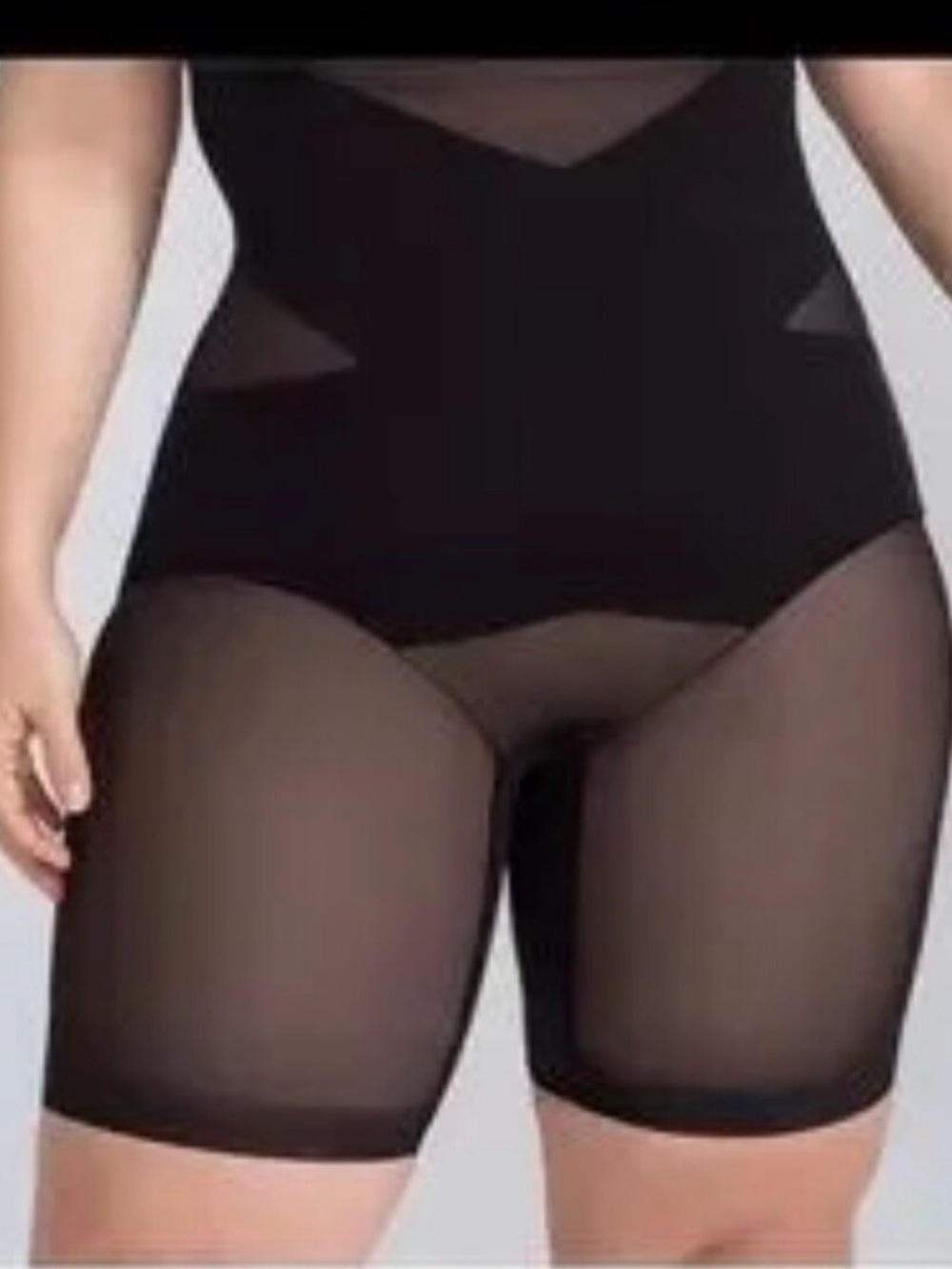 Honeylove SuperPower Shapewear Short Size XL Runway (Black/Tan)